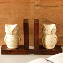 ARCHIES Owl Statue Bookend for Home Decor, Living Room, Set - ARK-230...