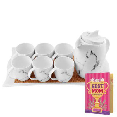 ARCHIES Quirky Coffee Tea Mug, Porcelain Drinking Cup Set (Marbleous) | Mother's Day Giftting