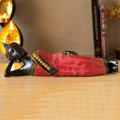 archies Resin Reclining Buddha Statue/Miniature/Figurines/Showpiece Gifting for Diwali/Festivals/Decorations Ideal for Wall Shelf/Car Dashboard/Decoration Home & Office