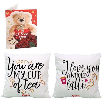archies Valentine’s Day Special Love Couple Cushions Set (30x30) Pack of 2