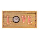 ARCHIES® Wall Clock Design Decorative in MDF Wood for Craft with LED Lights for Decoration, Table/Wall Décor...