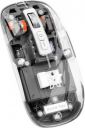 Arctic Fox Pureview Transparent Wireless and Bluetooth Rechargeable Mouse Wireless Optical Gaming Mouse  (2.4GHz Wireless, Bluetooth, Space Gray)...