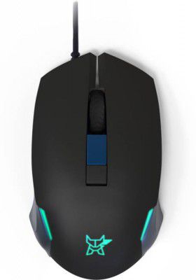 Arctic Fox Wired USB Gaming Mouse with Breathing Lights and DPI Upto 3600 Wired Optical Gaming Mouse (USB 3.0, Blue, Black)