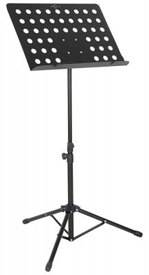 Arctic Heavy Duty Orchestral Sheet Music Stand Holder Height Adjustable Tripod Base, Black (Maximum adjustable to 80cm)