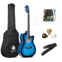 ARCTIC Sky series 39" Guitar (with Truss Rod) with Bag, 3 Picks, Strap & String Set. Standard Pack Blue...