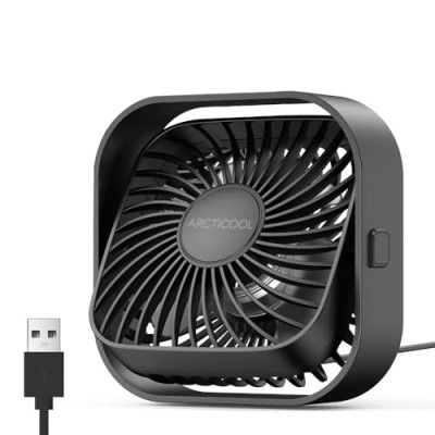 ARCTICOOL Small Table Fan, Mini USB Desk Fan