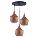Areezo Blue Iron 3 Light Cluster Hanging Lamp Lights for Living Room, Hanging Lamps for Bedroom (Socket Pendant Lamp)...