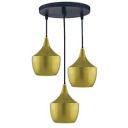Areezo Blue Iron 3 Light Cluster Hanging Lamp Lights for Living Room, Hanging Lamps for Bedroom (Cluster Ceiling Light)...