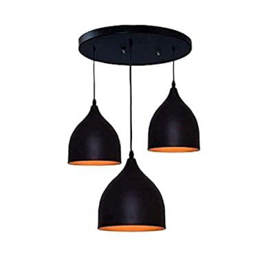 Areezo Contemporary Classic Triplet Pendant Light (Black Reverse)