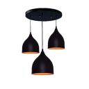 Areezo Contemporary Classic Triplet Pendant Light (Black Reverse)...