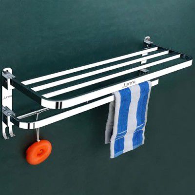 Arena Stainless Steel Towel Stand Bathroom Towel Hanger (24 Inch, Steel)