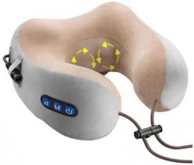 ARG HEALTHCARE Neck U-Shaped Massager Pillow Massager With Vibration, Shiatsu Pillow For Neck Pain Relief Massager  (Multicolor)