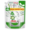 Ariel Front Load Liquid Detergent, 4 Ltr, Removes Tough Stains, Specially designed for Front Load Washing Machine...