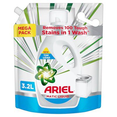 Ariel Liquid Detergent Top Load - 3.2L | Removes 7-day dried-in Stains in 1 wash inside the Washing Machine