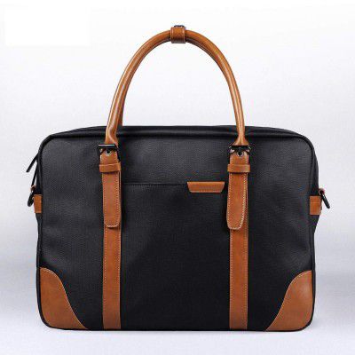 ARIRA AB008 Laptop Bag for 12-inch/14-inch/15.6 Inch Splash-Proof Nylon Stylish Messenger Bag (Black)