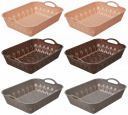 Aristo 222 Velvet Plastic Storage Basket For Store Fruits- Pack of 6...