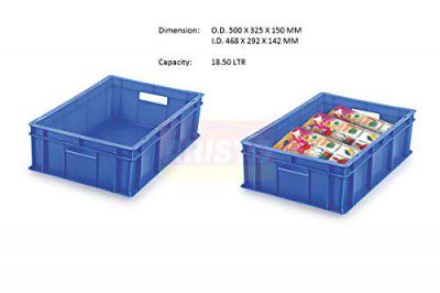 Aristo Crate 53150 CL/CC_BL Complete Closed with Handle Crate, Blue