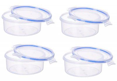 Aristo Lock & Fresh 100 Plastic Storage Container Set of 4-750 ML,Transparent Clear, MEDIUM