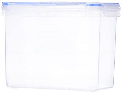 Aristo Lock & Fresh 223 Plastic Storage Container For Storing grains, pulses, rice, wheat etc- 3570 ML, Transparent Clear, (22.5 x 13.5 x 17.5) cm