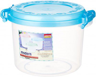 Aristo Modern200 Air-Tight Storage Container For Kitchen, Plastic Jar For Storing Spices, Snacks, Grains, Dals -7 Litre,Tranparent