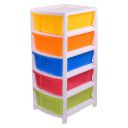 ARISTO Multipurpose 5 Drawer Plastic Modular Chest Storage Organizer...