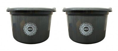 ARISTO Multipurpose Plastic Tub 32 LTR Aqua Grey Combo