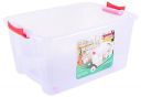Aristo Plastic 25 L Multipurpose Rectangular Storage and Toy Box with Lid (Transparent, 45.5 x 34 x 26cm)...