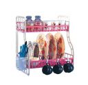 ARISTO Small Tiered Shelf Kitchen Racks Plastic, Vegetable Basket Stand (Color May Vary, 2 Layer), (30 X 45 X 40) Cm...
