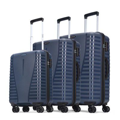 Aristocrat 3 Pc Airpro Set Cabin 55cm(Small) Check-in 66cm(Medium) Check-in 75cm(Large) 8 Wheels Spinner Trolley Bags