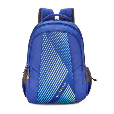 Aristocrat 30 Litres Solid Pattern Gulf Backpack (H) (Blue, Medium)