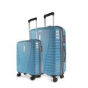 Aristocrat Air Pro Set of 2 Hard Check-in Luggage (56+76cm) | Cabin and Large Check-in Luggage | Cross Teal...
