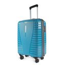Aristocrat Airpro 66 cms Medium Check-in Polypropylene Hardsided 8 Wheels Luggage/Suitcase/Trolley Bag- Cross Teal Blue...