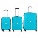 Aristocrat Polypropylene Armstrong 3 Pc Set Trolley Bags (Teal Blue) (55, 65 & 75) Cm...