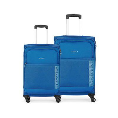 Aristocrat Baleno Set of 2 (Small + Large) Polyester Softsided 4 Wheels