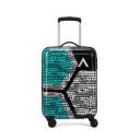 Aristocrat Bruce Cabin Trolley Bag 54cm | Small | Hard Luggage | Smooth 8-Wheel Suitcase | 5-Year Warranty (Blue)...