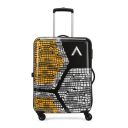 Aristocrat Bruce Check-in Trolley Bag 64cm | Medium | Hard Luggage | Smooth 8-Wheel Suitcase | 5-Year Warranty (Orange)...