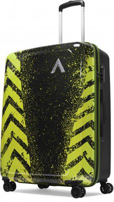 ARISTOCRAT Check-in Suitcase (73.2 cm) 8 Wheels - Crossway Polycarbonate | Trolley Bag - Green
