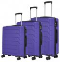 Aristocrat Chrome SM+MD+LG Polycarbonate Hardsided Trolley Set...