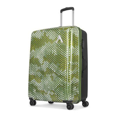 Aristocrat Combat Check-in Trolley Bag, 73 Cm Large Hardside Luggage | 5 Year International Warranty | Green