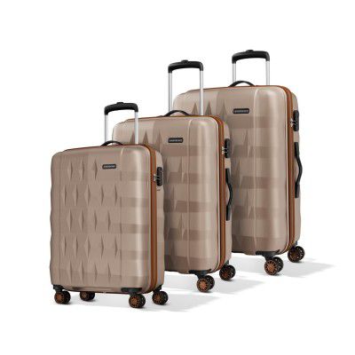 Aristocrat Comet 8 Wheel Set of 3 (Small+Medium+Large) Hard Case Trolley Bag 