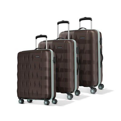 Aristocrat Comet 8 Wheel Set of 3 (Small+Medium+Large) Hard Case Trolley Bag 