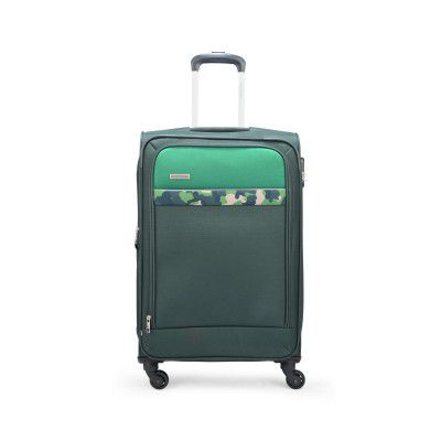 Aristocrat Commander 69Cms Premium Polyester Green Suitcase