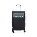 Aristocrat Commander 69Cms Premium Polyester with PVC Coating Soft Sided Check-in 4 Wheels Medium Black Suitcase...