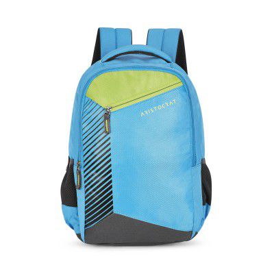 Aristocrat Cosmic 26L Polyester Light Blue 2 Compartment Backpack