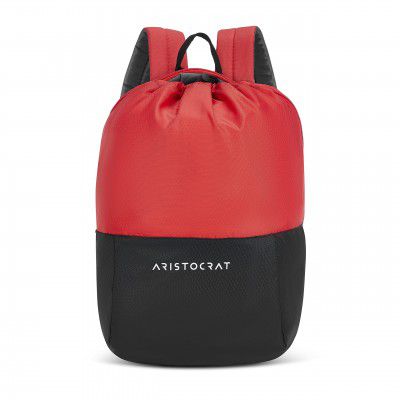 Aristocrat Draw-Pack 15L Unisex Red Laptop Bags