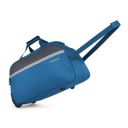 Aristocrat Enigma 52 Cm Polyester Softsided Cabin Size 2 Wheels Carry On Luggage Duffle Trolley Wheels - Blue...
