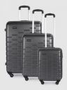 Aristocrat Fencer Pack of 3 Textured Trolley Suitcases - Cabin, Medium & Large...
