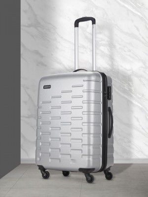 Aristocrat FENCER STROLLY Textured Water Resistant Hard-Sided Medium Trolley Suitcase