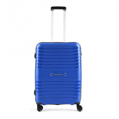 Aristocrat Harbour 66cm Polypropylene Hardsided Medium Size 8 Wheels Blue Suitcase