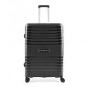 Aristocrat Harbour 76 Cm Polypropylene Hardsided Large Size 8 Wheels Black Spinner Suitcase...